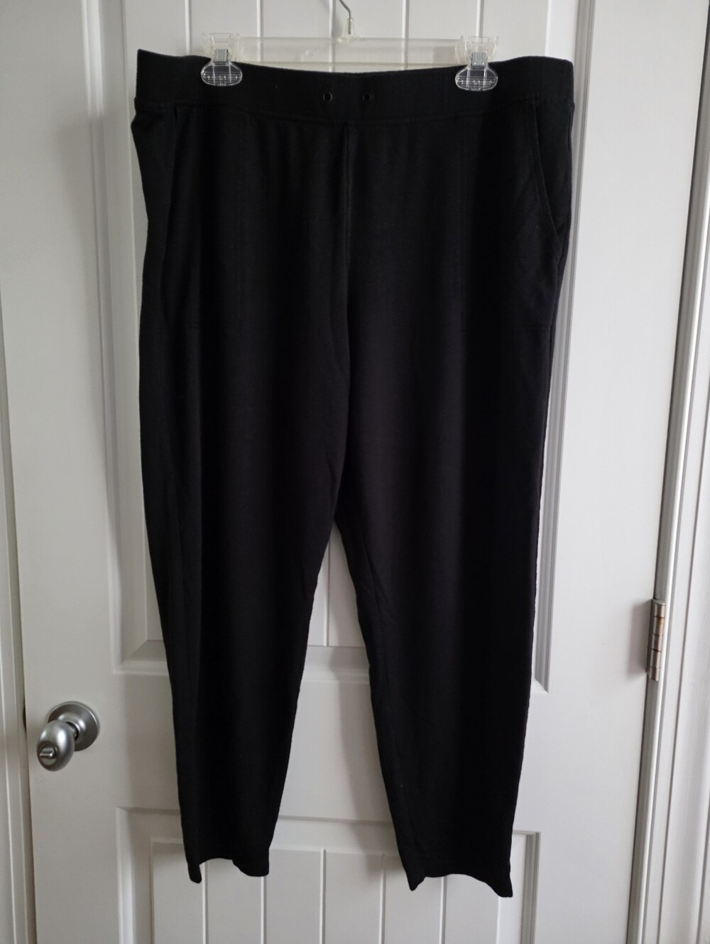 Lou & Grey Signature Soft Black Pull-On Joggers Sz XL